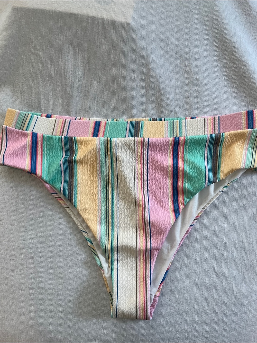 PIECES Pastel Stripe Bikini Bottom - Multi